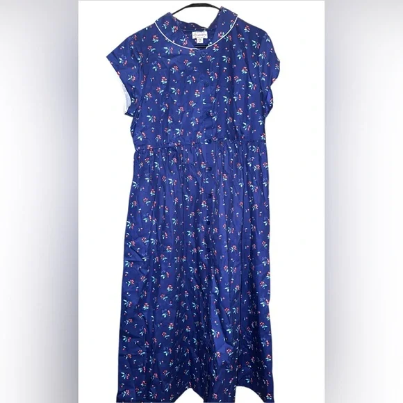 NEW Lanz of Salzburg Vintage Style Cherry  🍒 Dress Sz M rockabilly Style - Picture 4 of 7